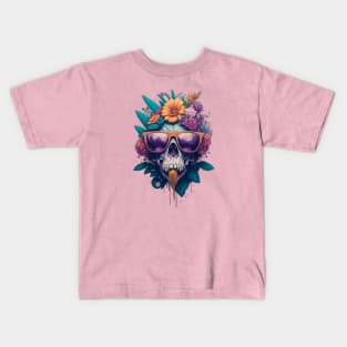 Whimsical Gorillaz Skull Kids T-Shirt